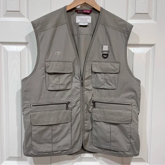 Tilley Endurables Different Drummer Vest Mens Large Beige Fishing Hiking  Camping